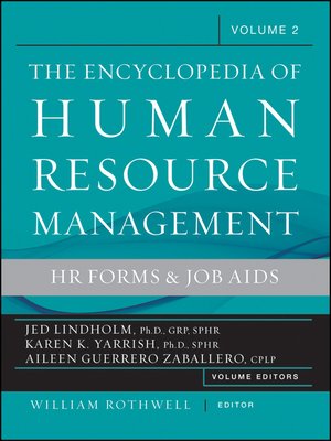 cover image of Encyclopedia of Human Resource Management, Human Resources and Employment Forms